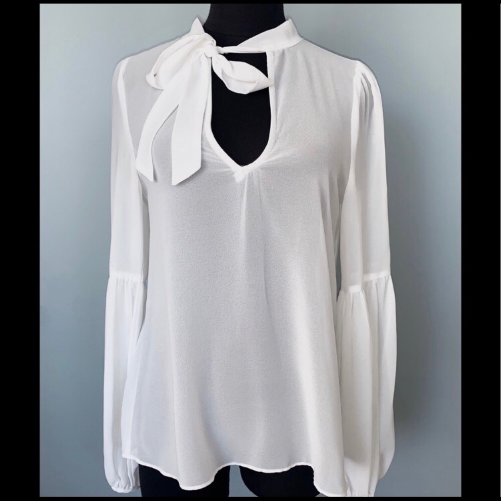 🎀 BEDO Long sleeve Bow Tied Blouse 🎀
